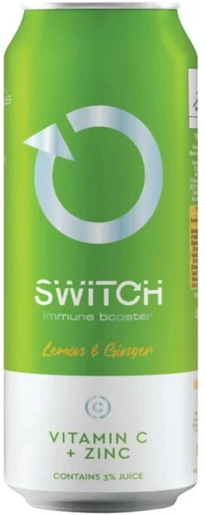 Switch Immune Booster - Lemon and Ginger Energy Drink  (Lemon and Ginger Flavoured, 24 x 500 ml) | Shop Online