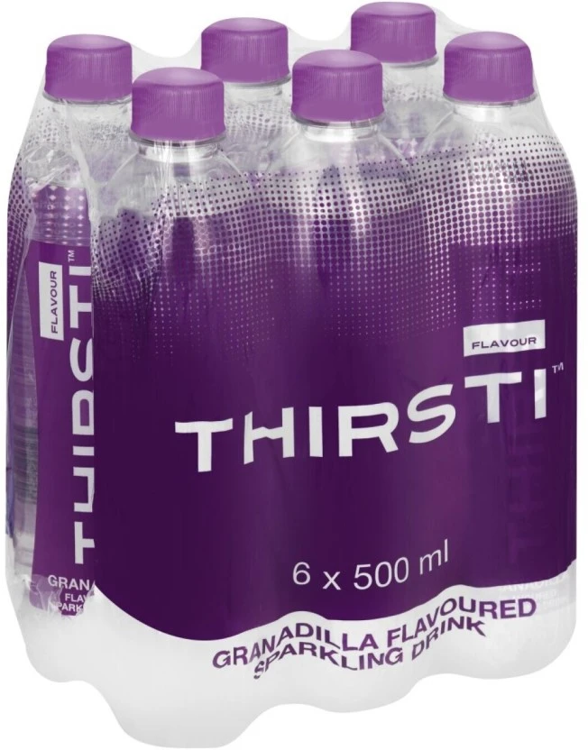 Thirsti Sparkling Granadilla Flavoured Water (6 x 500 ml) | Shop Online