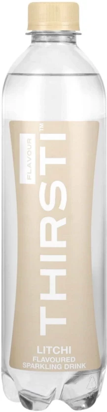 Thirsti Sparkling Litchi Flavoured Water (1 x 500 ml) | Shop Online