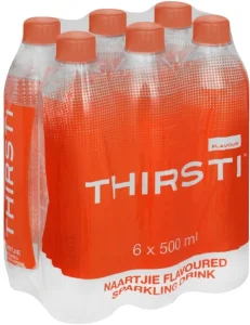 Thirsti Sparkling Naartjie Flavoured Water (6 x 500 ml) | Shop Online
