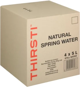 Thirsti Still Natural Spring Mineral Water (4 x 5 l) | Shop Online
