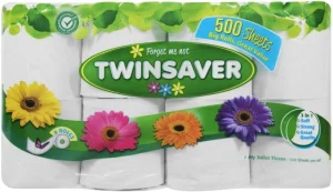 Twinsaver 1 Ply Toilet Paper Roll (Pack of x 8 Rolls) | Shop Online
