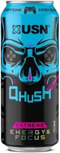 USN Qhush Gaming Energy Drink (Caffeine Flavoured 500 ml) | Shop Online
