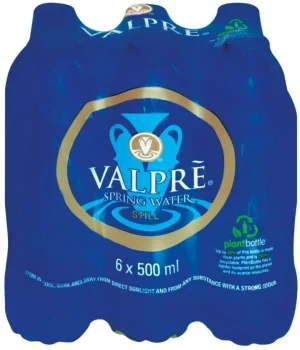 Valpre Still Spring Mineral Water (6 x 500 ml) | Shop Online