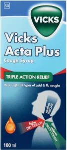 Vicks Acta Plus Cough Syrup Liquid (100 ml) | Shop Online