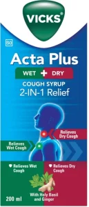 Vicks Acta Plus Cough Syrup Liquid (200 ml) | Shop Online
