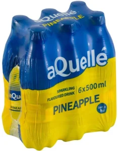 aQuelle Sparkling Pineapple Flavoured Water (6 x 500 ml) | Shop Online