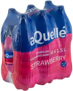 aQuelle Sparkling Strawberry Flavoured Water (6 x 1.5 l) | Shop Online