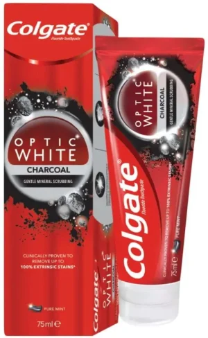 Colgate Optic White Charcoal Toothpaste 75 ml Pack of 12 | Shop Online