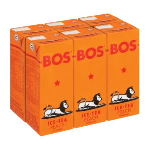 Bos Peach Flavoured Rooibos Iced Tea (6 x 200 ml) | Shop Online