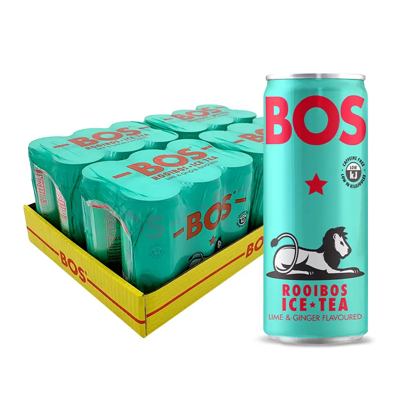 Bos Lime & Ginger Flavoured Rooibos Iced Tea (24 x 300 ml) | Shop Online - Image 2