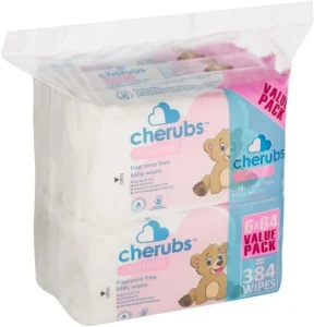 Cherubs Lightly Fragranced  (Pack of 6, 384 Wipes per Pack) | Shop Online