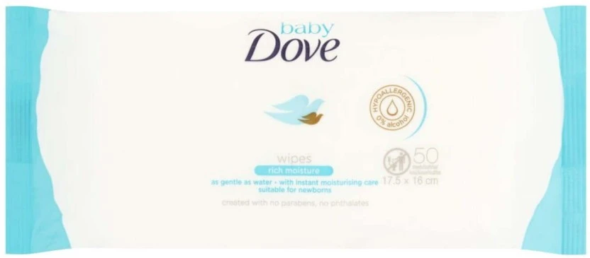 Dove Rich Moisture (Pack of 1, 50 Wipes per Pack) | Shop Online