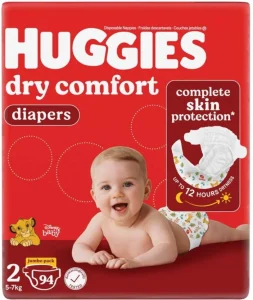 Huggies Dry Comfort New Baby Pant Diapers Size2  (94 Pieces) | Shop Online