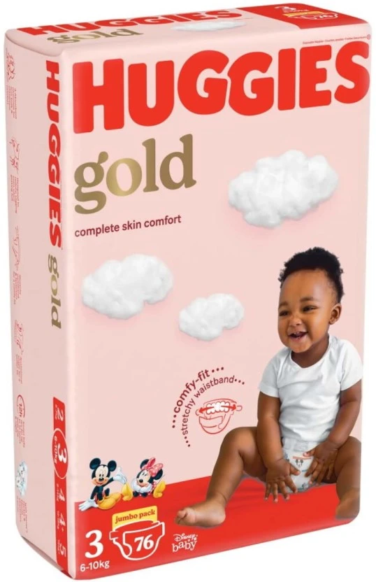 Huggies Jumbo Pack Gold Tape Diapers - L (76 Pieces) | Shop Online - Image 2