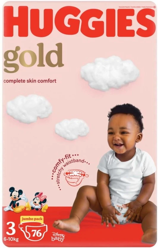 Huggies Jumbo Pack Gold Tape Diapers - L (76 Pieces) | Shop Online