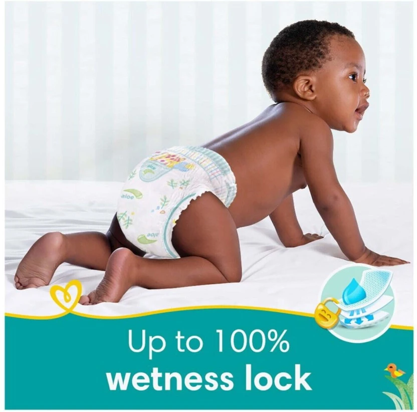 Pampers Jumbo Pack Newborn Double Protection Tape Diapers Size 0 (96 Pieces) | Shop Online - Image 4