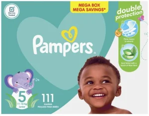 Pampers Mega Box Double Protection Tape Diapers Size 5 (111 Pieces) | Shop Online