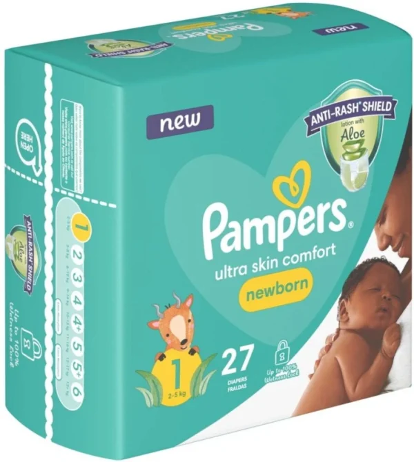 Pampers Ultra Skin Comfort Pant Diapers Size 1 (27 Pieces) | Shop Online