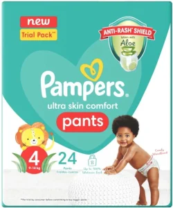 Pampers Ultra Skin Comforts Pant Diapers Size  4  (24 Pieces) | Shop Online