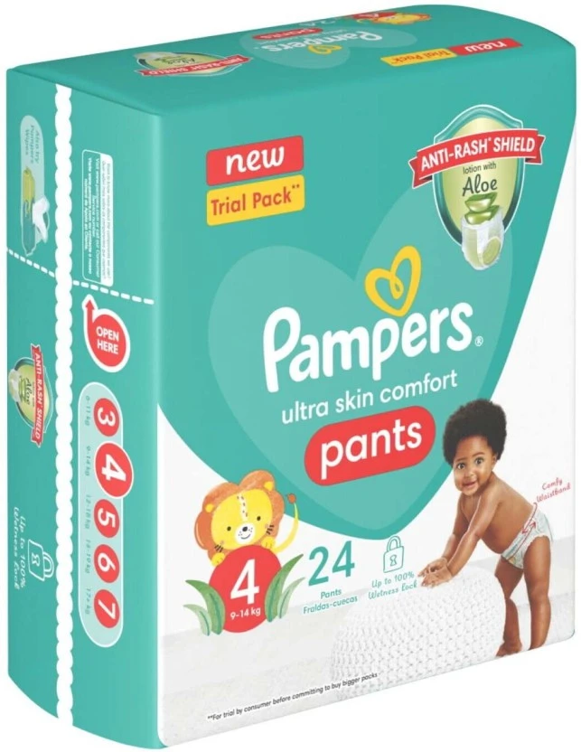 Pampers Ultra Skin Comforts Pant Diapers Size 4 (24 Pieces) | Shop Online - Image 4