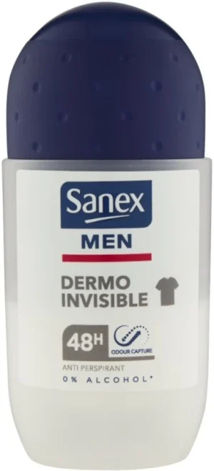 Sanex Antiperspirant Dermo Invisible Deodorant Roll-on (50 ml) | Shop Online