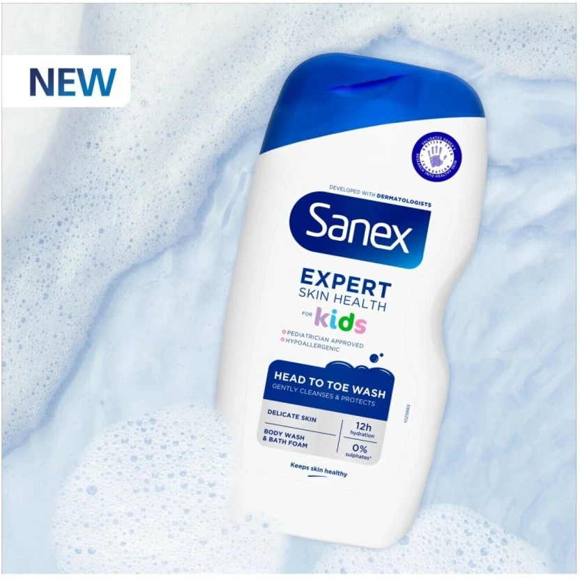 Sanex Expert Skin Health Kids Body Wash Body Wash (500 ml) | Shop Online - Image 4