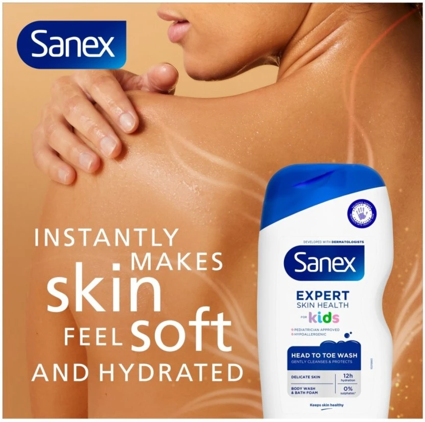 Sanex Expert Skin Health Kids Body Wash Body Wash (500 ml) | Shop Online - Image 3