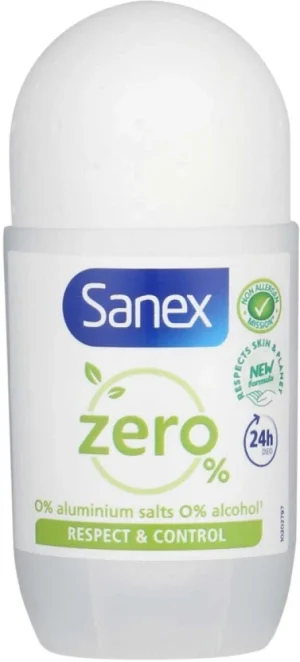 Sanex Zero % Respect & Control Deodorant Roll-on (50 ml) | Shop Online
