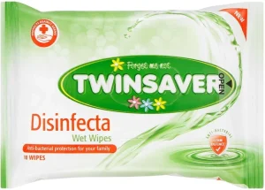 Twinsaver Disinfectant Wet Wipes (Pack of 16, 10 Wipes per Pack) | Shop Online