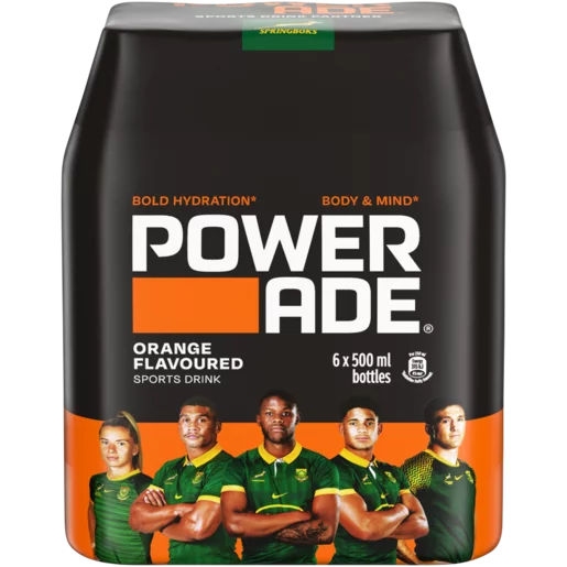 Powerade Orange Sports Drink (Flavoured 6 x 500 ml) | Shop Online