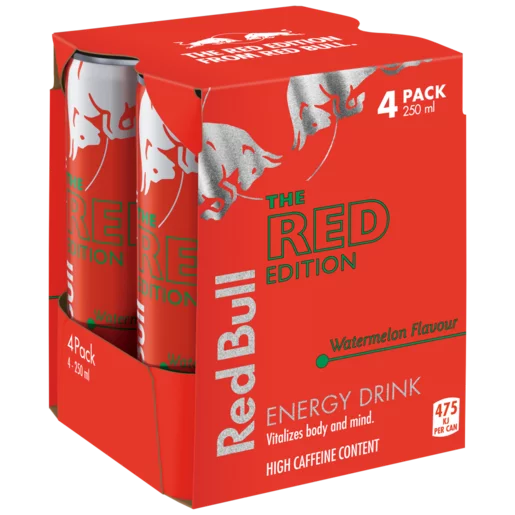Red Bull The Edition Energy Drink (Watermelon Flavoured 4 x 250 ml) | Shop Online