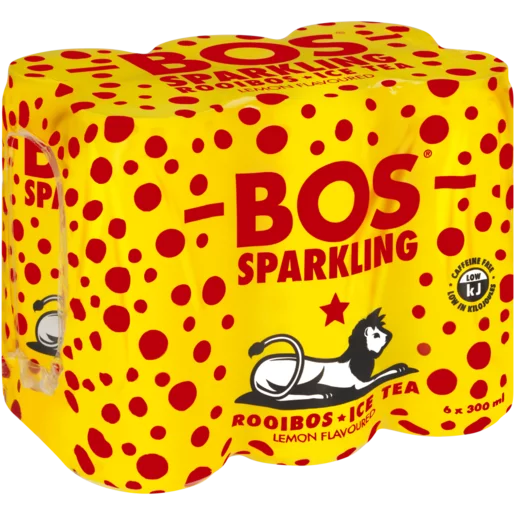 Bos Sparkling Lemon Flavoured Rooibos Iced Tea (6 x 300 ml) | Shop Online - Image 2