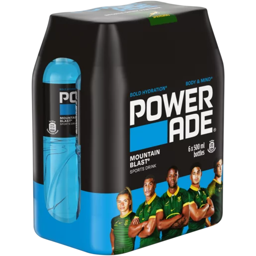 Powerade Mountain Blast Sports Drink (Flavoured 6 x 500 ml) | Shop Online - Image 2