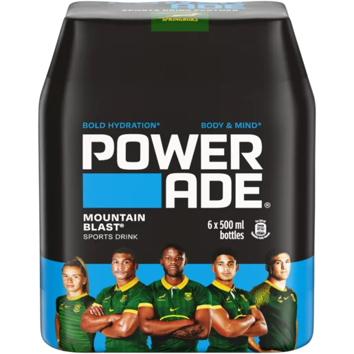 Powerade Mountain Blast Sports Drink (Flavoured 6 x 500 ml) | Shop Online