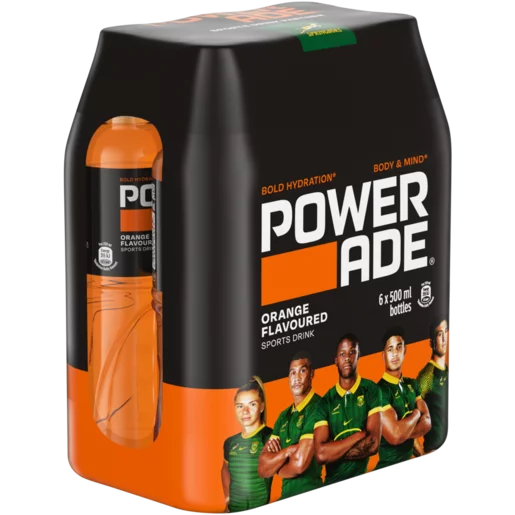 Powerade Orange Sports Drink (Flavoured 6 x 500 ml) | Shop Online - Image 2