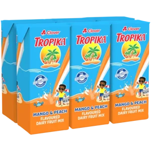 Clover Tropika Mango Peach Flavoured Diary Fruit Mix (6 x 200 ml) | Shop Online