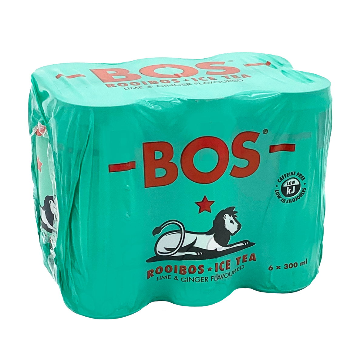 Bos Lime & Ginger Flavoured Rooibos Iced Tea (6 x 300 ml) | Shop Online