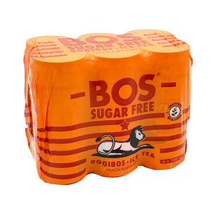 Bos Sugar Free Peach Flavoured Rooibos Iced Tea (6 x 300 ml) | Shop Online