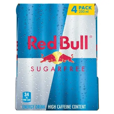 Red Bull Sugar Free Energy Drink (4 x 250 ml) | Shop Online - Image 2