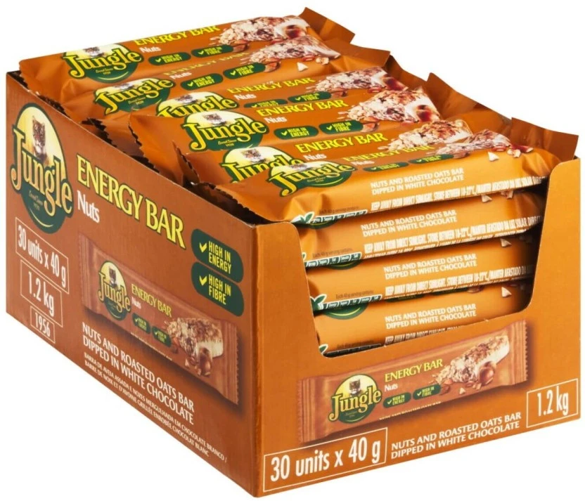 Jungle Energy Bar Nuts 30 x 40 g)