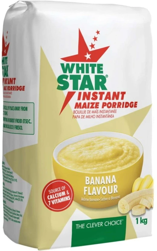 White Star Instant Maize Banana Flavour 1 kg - Image 2