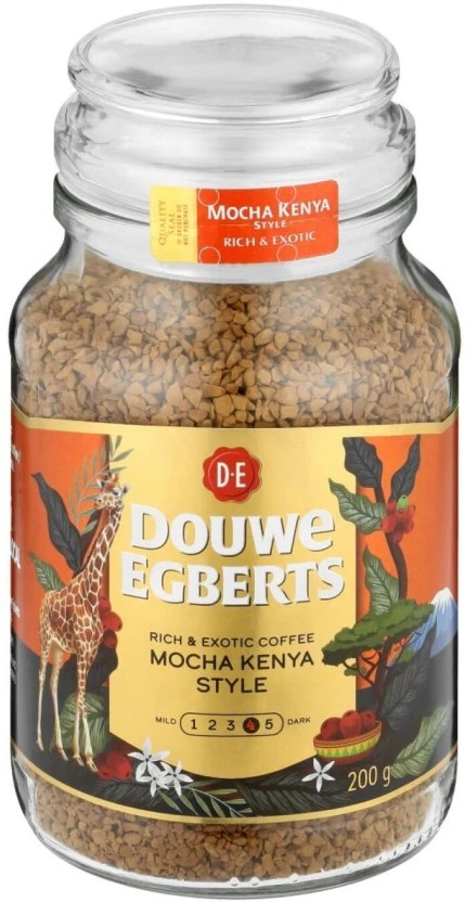 Douwe Egberts Mocha Kenya Style Instant Coffee Hazelnut Flavoured, 200 g - Image 2