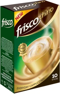 Frisco Cappuccino Coffee Paste Chocolate Flavoured, 10 X 19 g