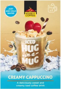 House Of Coffees Hiam Iced Cap Creamy Instant Coffee Cappuccino Flavoured, 8 X 24 g