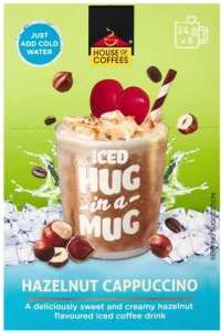 House Of Coffees Hiam Iced Cap Hazelnut Instant Coffee Flavoured, 8 X 24 g
