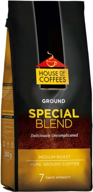 House Of Coffees Special Blend Medium Roast Ground Coffee 250 g