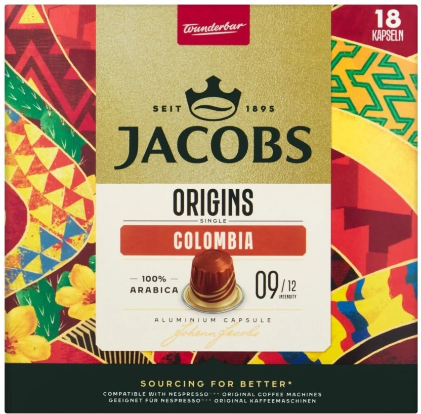 Jacobs Colombia Coffee Capsule 18 Capsules 93 g