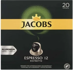 Jacobs Espresso 12 Capsules Ristretto Coffee Capsule 20 g