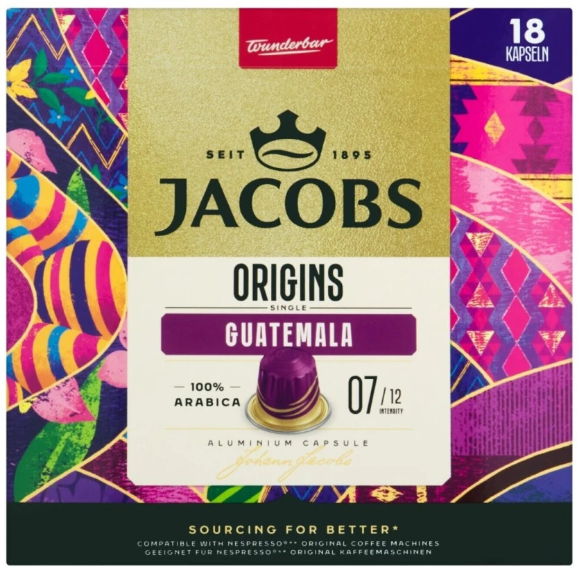 Jacobs Guatemala Coffee Capsule 18 Capsules 93 g